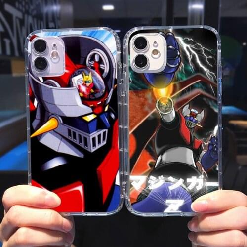 Mazinger Z New Stylish Phone Case Transparent for iPhone 6 7 8 11 12 s mini pro X XS XR MAX Plus cover funda shell