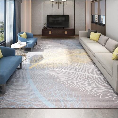 Nordic Modern Feather Carpets For Living Room Polypropylene Bedside Thick Carpet Parlor Carpet Sofa Rugs Mat Bedroom Floor Home