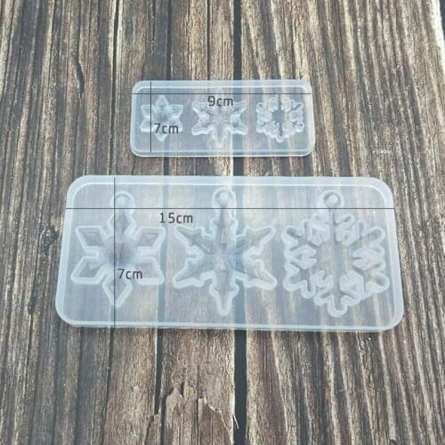 Snowflake Epoxy Resin Molds DIY Silicone Casting Mould for DIY Crafts Necklace Earrings Pendants GQ