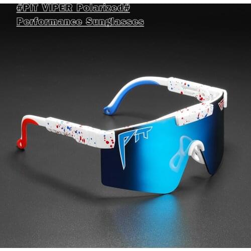Pit Viper Cool Polarized Sunglasses Men Women The 2000S Mirror TR90 Fashion Sport Goggles Silicone Legs With Free Box