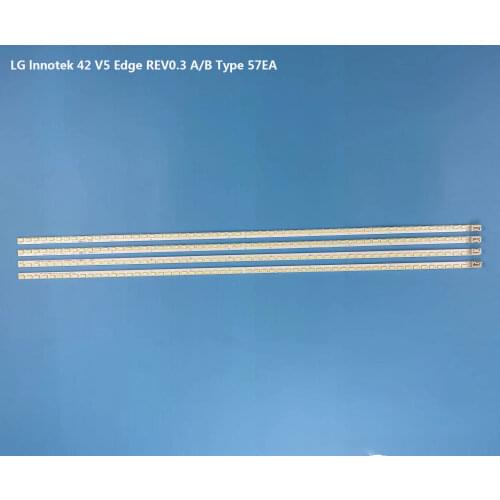 4 pcs LED strip 57 lamp For LG Lnnotek 42" Rev TV 42LE5300 42LE5500 3660L-0352A 3660L-0353A 42E70RG LC42EU SC A1/A4 LE42A300N