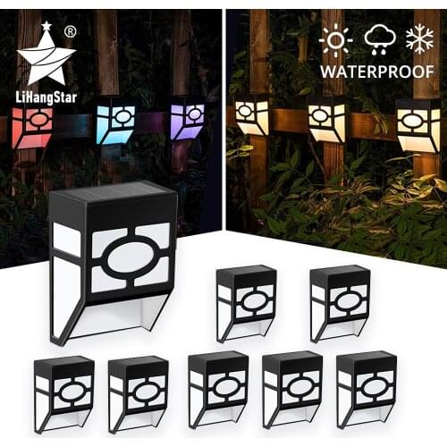 LED Solar Light Decorative Fence Light Outdoor Waterproof Landscape Lighting Colorful Suitable for Fence Garden Park Decoration