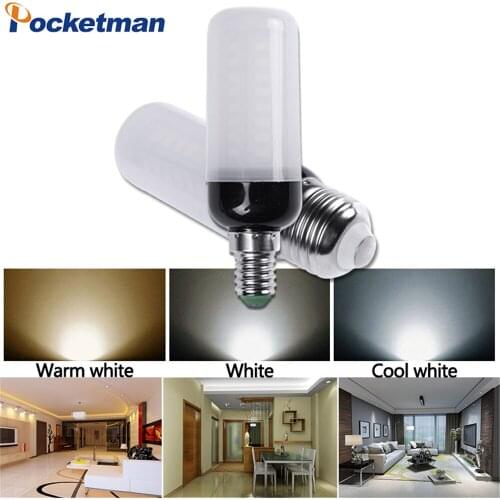 LED Bulb E27 Lamp E14 Corn Light Lampada Spotlight Bombillas SMD 5736 220V Chandelier Candle For Home Decoration warm/white