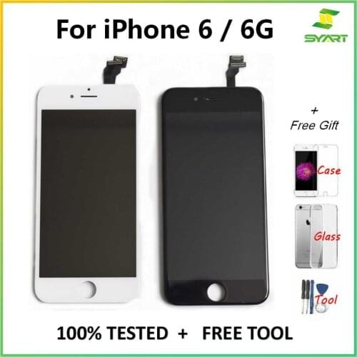 SYART LCD For iPhone 6 6S 6S Plus LCD Display Touch Screen Digitizer Full Assembly Replacement Parts No Dead Pixel +Free Gift