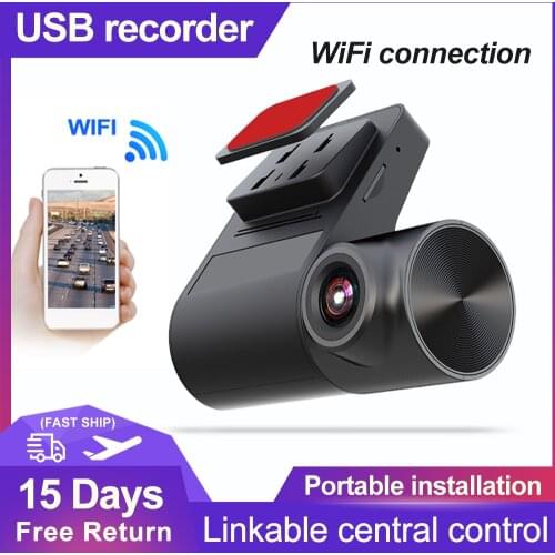 USB Car DVR Camera Dash Cam WiFi Hidden Full HD 1080P G-Sensor Night Vision 24h Parking Monitoring Auto Digital Video