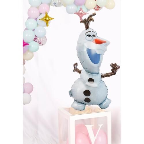 1pc Disney Olaf Cartoon Elsa Anna Snow Queen Princess Foil Balloons Air Inflatable Globo Baby Shower Birthday Party Decorations