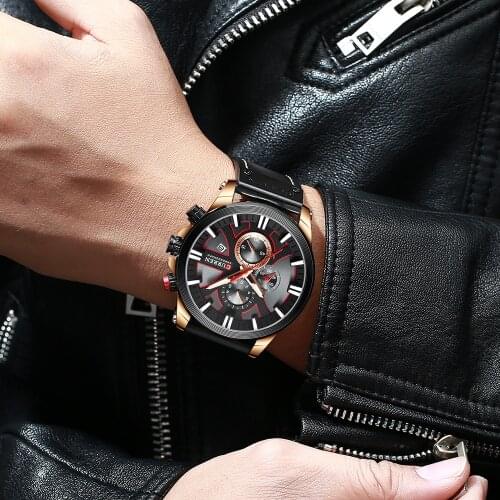 CURREN high-end casual style, mens watch, business atmosphere simple design style watch, mens quartz waterproof watch