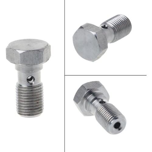 X7AE 3/8x24 UNF AN-3 JIC Stainless Steel Bolt 20mm Long Brake Hose Fitting Eye
