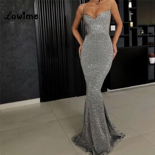 Simple Spaghetti Straps Party Dress Robe De Soiree 2019 Sexy Prom Dresses Vestidos Slim Mermaid Evening Gown African Women Dress