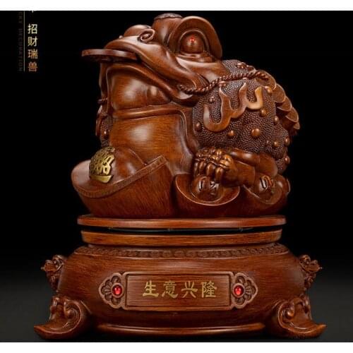 Gold toad zhaoqian large business prosperous three gold toad shop opening gifts shop High-end luxury Animal Sculpture statue