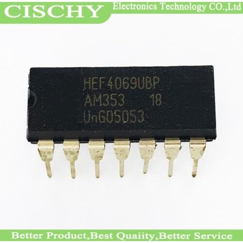 10pcs/lot HEF4069UBP DIP HEF4069 DIP14 HEF4069BP DIP-14 new and original IC In Stock