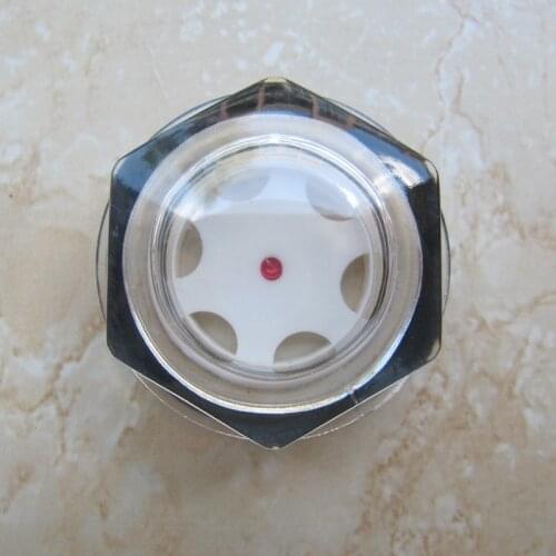 1PC Metric Male Plastic Oil Level Sight Glass Window Hex Head 1.5mm 2mm BSPP / Round Head(no Threadm20-m65) For Air Compressor