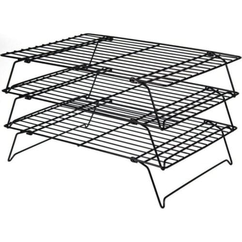 2017 Baking tools Three layer encryption cake cooling rack not touch buckle the biscuits drying rack bread drying net