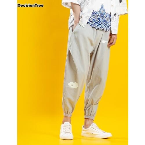 2021 embroidery kung fu trousers knickerbockers tai taijiquan pants wushu martial arts bloomers breathable pants harem pants