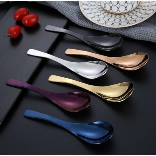 304 stainless steel court spoon childrens tableware kitchen accessories
