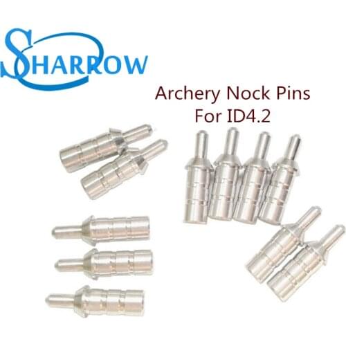 40/80pcs Aluminum Arrow Nock Pins Archery ID4.2mm DIY NeedlesShaft Connector Hunting Shaft Connector Shooting Accessories