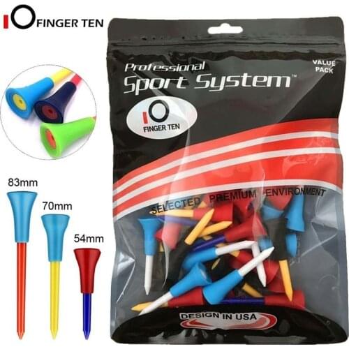 50 Pcs Durable Mixed Color Golf Plastic Tees Practice Rubber Cushion Top for Driving Range 54mm 70mm 83mm Accessories