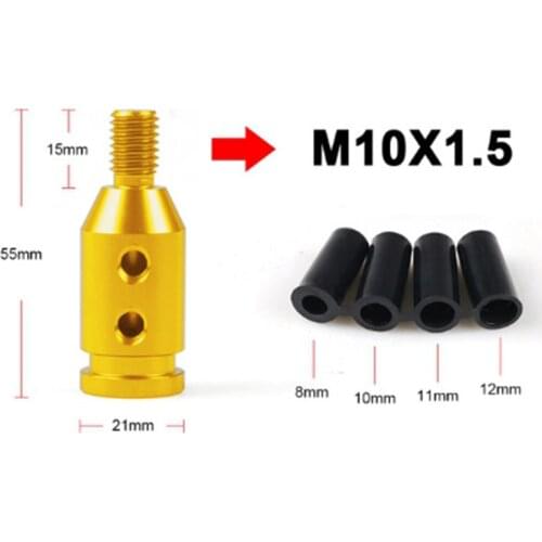 Aluminum Shift Knob Adapter for BMW Mini Non Threaded Shifters 10x1.5mm Golden