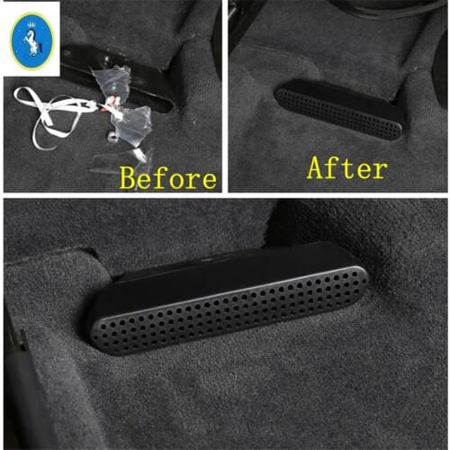 Yimaautotrims Auto Accessory Seat Under Heat Floor Air AC Duct Vent Outlet Dust Plug Cover Kit Fit For BMW X3 G01 X4 2018 - 2021