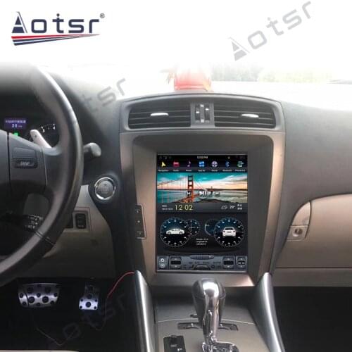 Aorts Vertical Screen PX6 Android 9.0 4+64GB Car Radio Player GPS Navigation For Lexus IS IS200 IS250 IS300 IS350 HD Multimedia