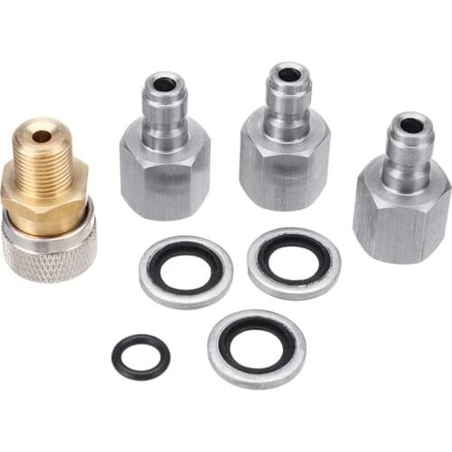 1/8 BSP Quick Change Coupling Connections Charging Adapter Kit, Stainless Steel PCP Air Charging Quick Change Adapter