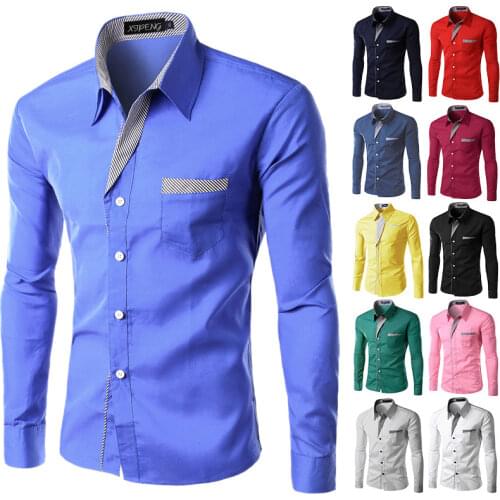 CHAXIAOA Mens Casual Shirts