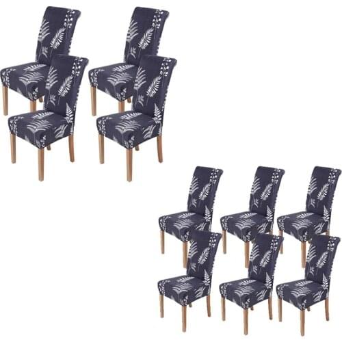 Chair Covers,Stretch Removable Washable Kitchen Chair Covers Protector for Dining Room,Hotel(Grass Pattern)