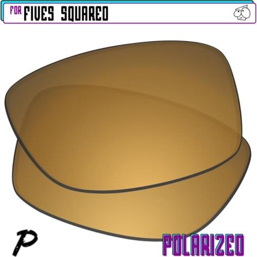 EZReplace Polarized Replacement Lenses for - Oakley Fives Squared Sunglasses - Gunmetal P