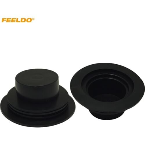 FEELDO 2Pcs Universal Car HID LED Headlight Kit Dustproof Cover Rubber Waterproof Sealing Cap Headlamp Covers #5576