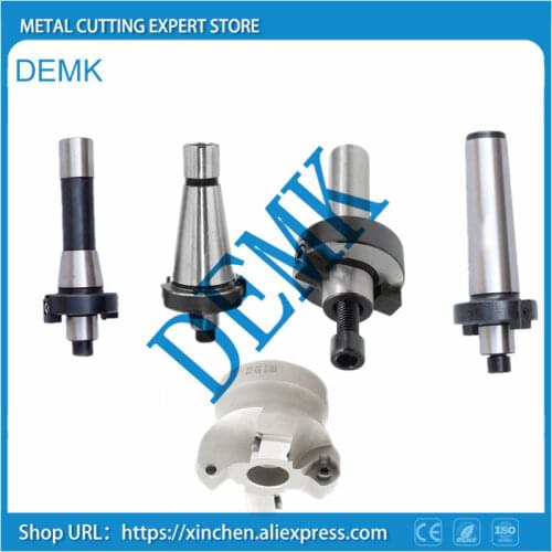 KM12-50-4T 1pcs + C20 BT30 BT40 NT40 MT3 MT4 FMB22 1Pcs Shoulder Face Mill Head CNC Milling Cutter,for SEKT1204 or SEHT1204