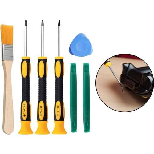 Game Controller Console 8 Pieces Tool Repair Kit, Magnetic T6 T8 T10 Screwdriver Set for 360 One Controller