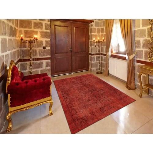 Red Carpet,Red Patterned Carpet,Chenille,Interior Design, Home Decoration, Decor,Carpet, Oriental Rug, Old Looking New Rug