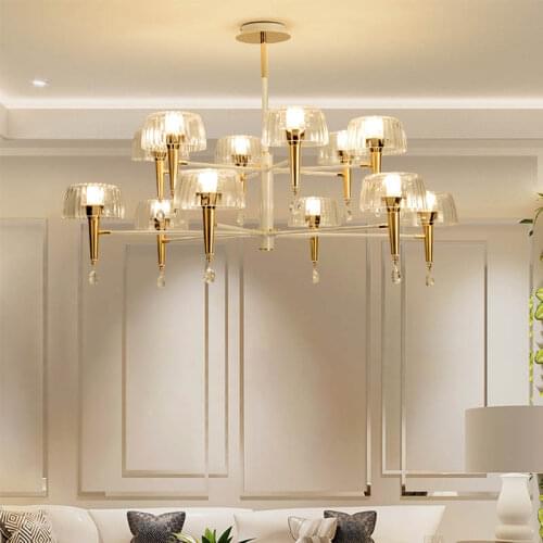 Nordic Living Room Chandelier lighting Modern Luxury Style Jellyfish crystal light Dining Room Lamp Creative Bedroom Lamp