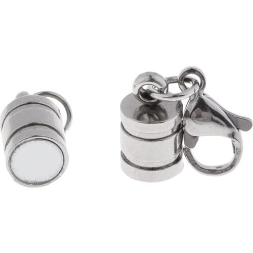 5 Sets Magnetic Connector Lobster Clasps Fasteners Buckles DIY Bracelet Necklace Making Accessories, 3.5cm in Length