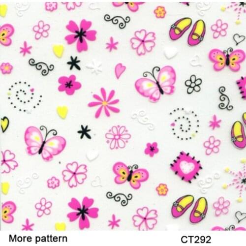 C019 Printing Materials 50 square Width 1m cartoon pattern water transfer printing film for shoe