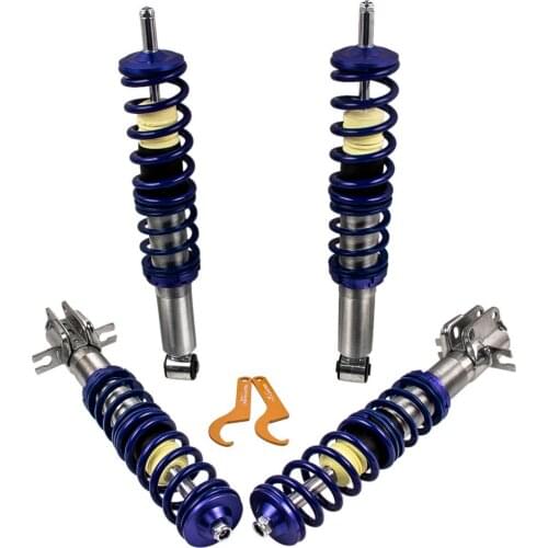 MaXpeedingrods Adjustable Coilover Kit for VW Jetta MK1 Models 1981-1983 Suspension Spring Shock Strut Kit