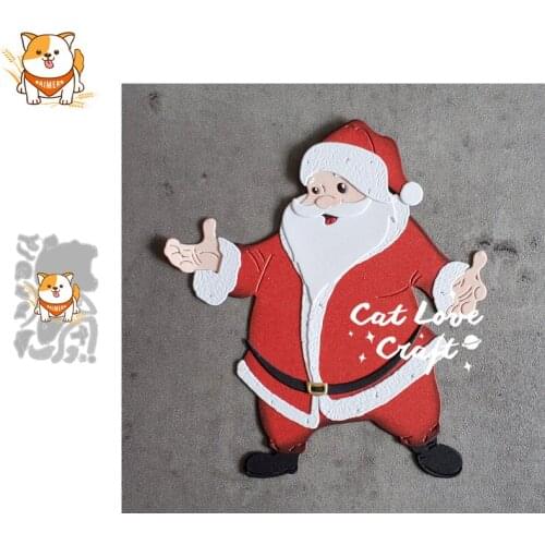 Christmas Santa Claus Metal Cutting Dies Mold Scrapbooking Stencil DIY Embossing Craft Die Cuts Card Making New Dies For 2020