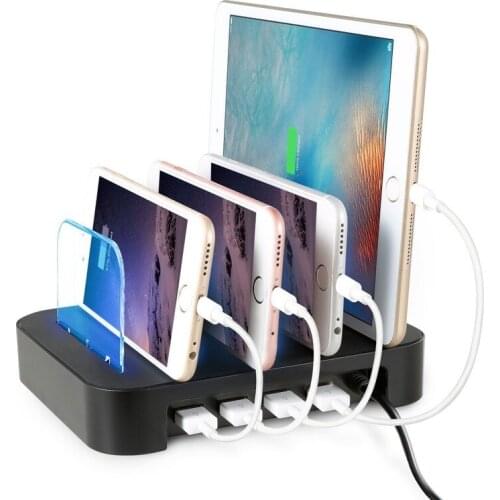 Multifunction Innovative New Mobile Phone Charging Stand 4 USB Charging Ports Phone Charger Stand Mobile Phone Universal Holder
