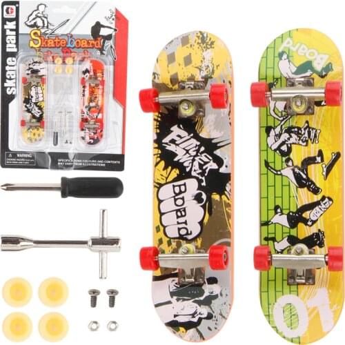 1 Set New Table Game Finger SkateBoard Wooden Fingerboard Toy Novelty Finger Toy Adults Kids Creative Decompression Toy Gift