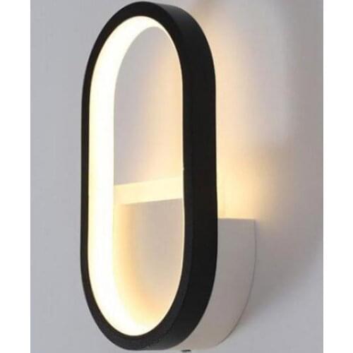 Bedroom Bedside Aisle Wall Lamp Black And White Aluminumt Home Deco led lamp Industrial Decor Up Down Light indoor Wall Light