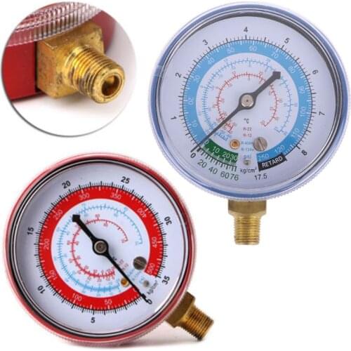 R404 R134A R22 Air Conditioner Refrigerant Low Pressure Gauge PSI KPA Blue wholesale
