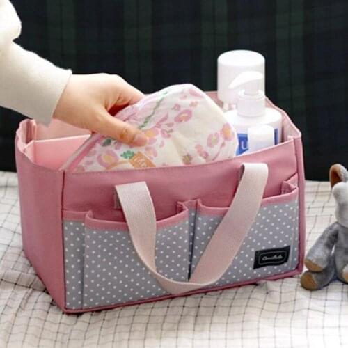 Foldable Diaper Storage Bag Maternity Handbag Newborn Nursery Nappy Bag Baby Care Organizer Container Mommy Bag