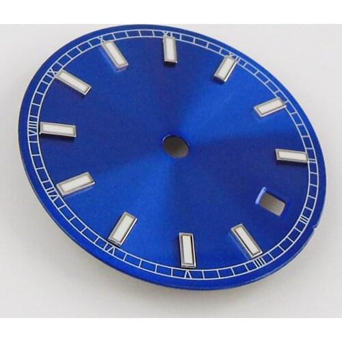 29mm Sterile Watch Dial Hands Parts fit for Mingzhu 2813 Miyota 8215 8205 821A Date Window luminous Marks