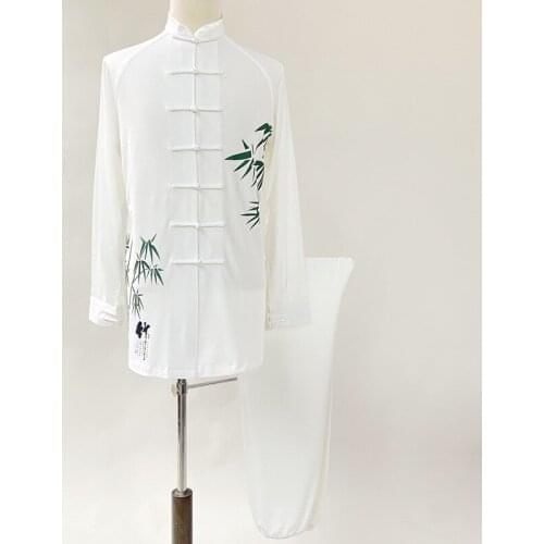 Unisex Kung Fu Uniform Traditional Chinese Clothing for Women Man Tai Chi Movement Fight Performance Sports Team Hanfu Clothes