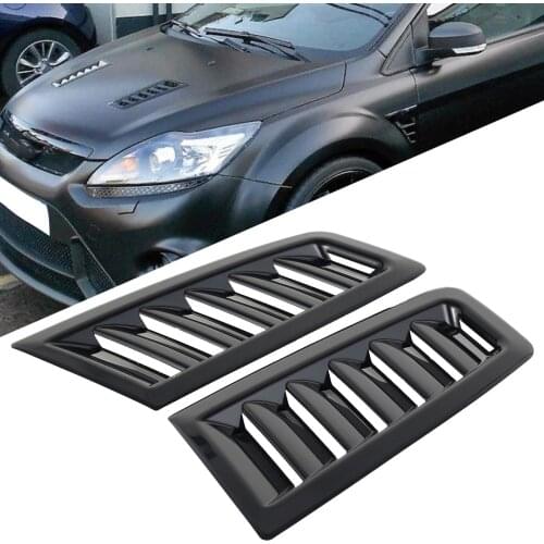 Car Front Bonnet Vents Hood for Focus RS MK2 Auto Car Decorative Air Flow Intake Scoop Bonnet Hood Side Vent Modified Accessory