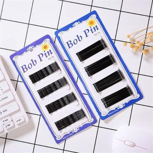 60Pcs/set Bobby Pins Invisible Curly Wavy Grips Salon Barrette Hairpin Hair Clips Accessroies for Women Girls