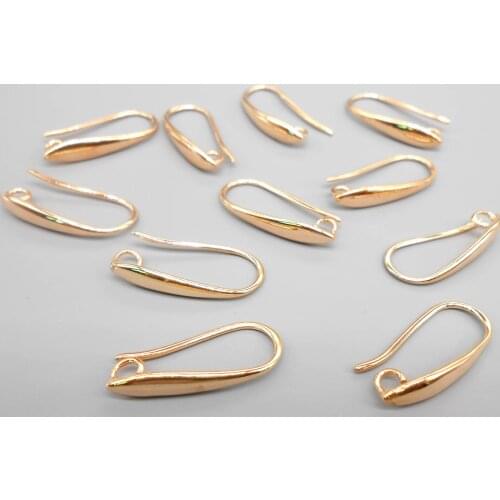 High-end quality 10pcs / Rose GOLD sterling silver craft earrings found DIY jewelry ear earrings accessories