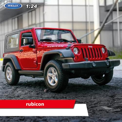 WELLY 1:24 Jeep Wrangler Hardtop car alloy car model simulation car decoration collection gift toy Die casting model boy toy