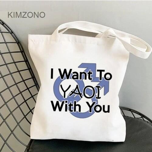 Yaoi shopping bag bolsas de tela eco reusable grocery bag bolsa compra boodschappentas woven custom