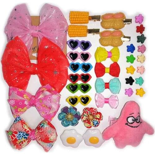 Dog Bows 18 Styles Soft Nylon Elastic Baby Headband Bows Knotted Girl Headbands Hair Accessories Pet Supplier
